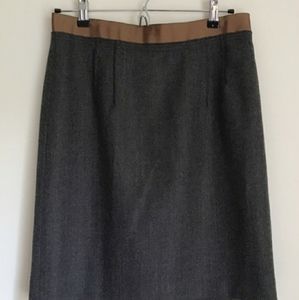 Ann Taylor LOFT Wool Pencil Skirt, Size 2